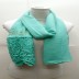 Half Net Diamond Stole- Sky blue